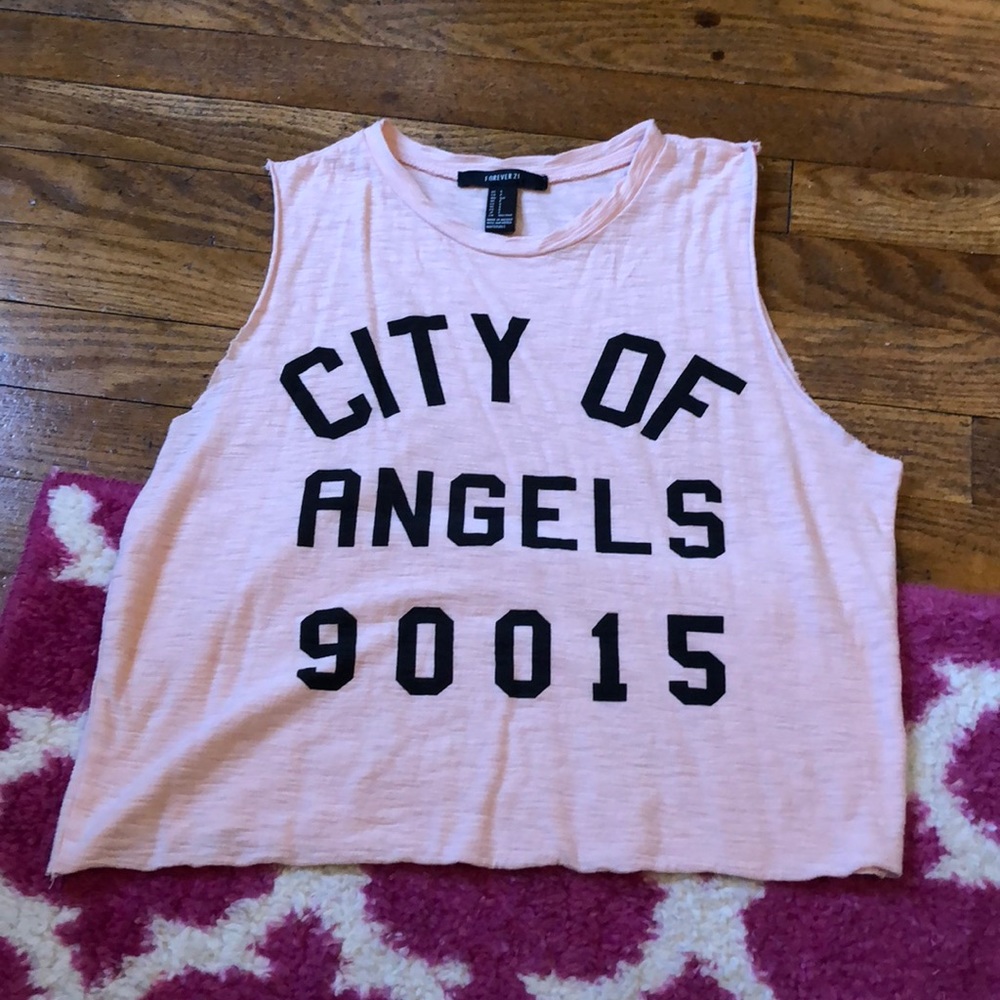 Blush muscle tank